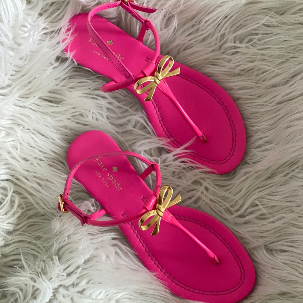 Kate Spade ♠️ sandals neon pink